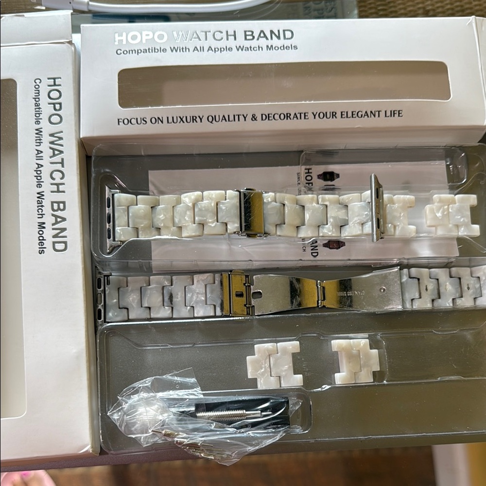 White Smartwatch Band for Apple Watch